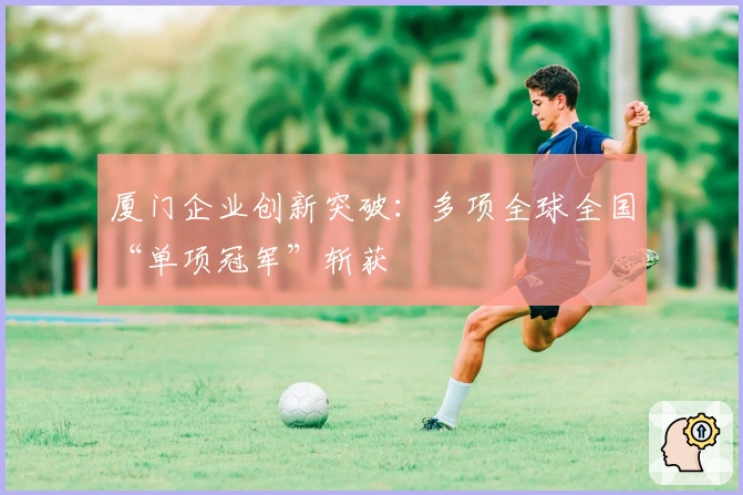 厦门企业创新突破：多项全球全国“单项冠军”斩获